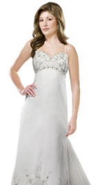 Gorgeous Thin Strap Bridal Gown 