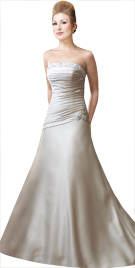 Swanky Strapless Bridal Gown | Cheap Wedding Dreses