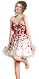 Christmas Dresses | Short Sweetheart Neckline Christmas Dress 