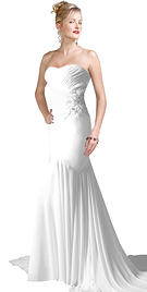 Ooze glamour and magical splendor in this silk chiffon evening dress