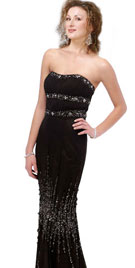 Prom Gowns Collection | Gripping Strapless Prom Gown