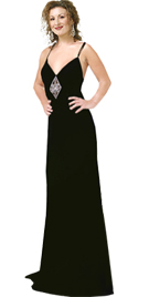 Make a seductive entrance and exit in this real eye stunner prom gown in jersey